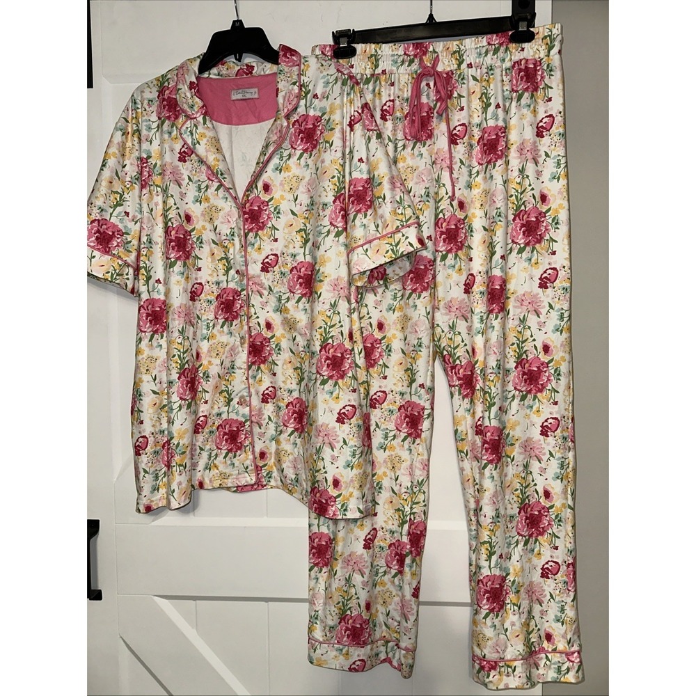 Sweet Honey Women's XXL Floral Pajama Set Super Soft Loungewear